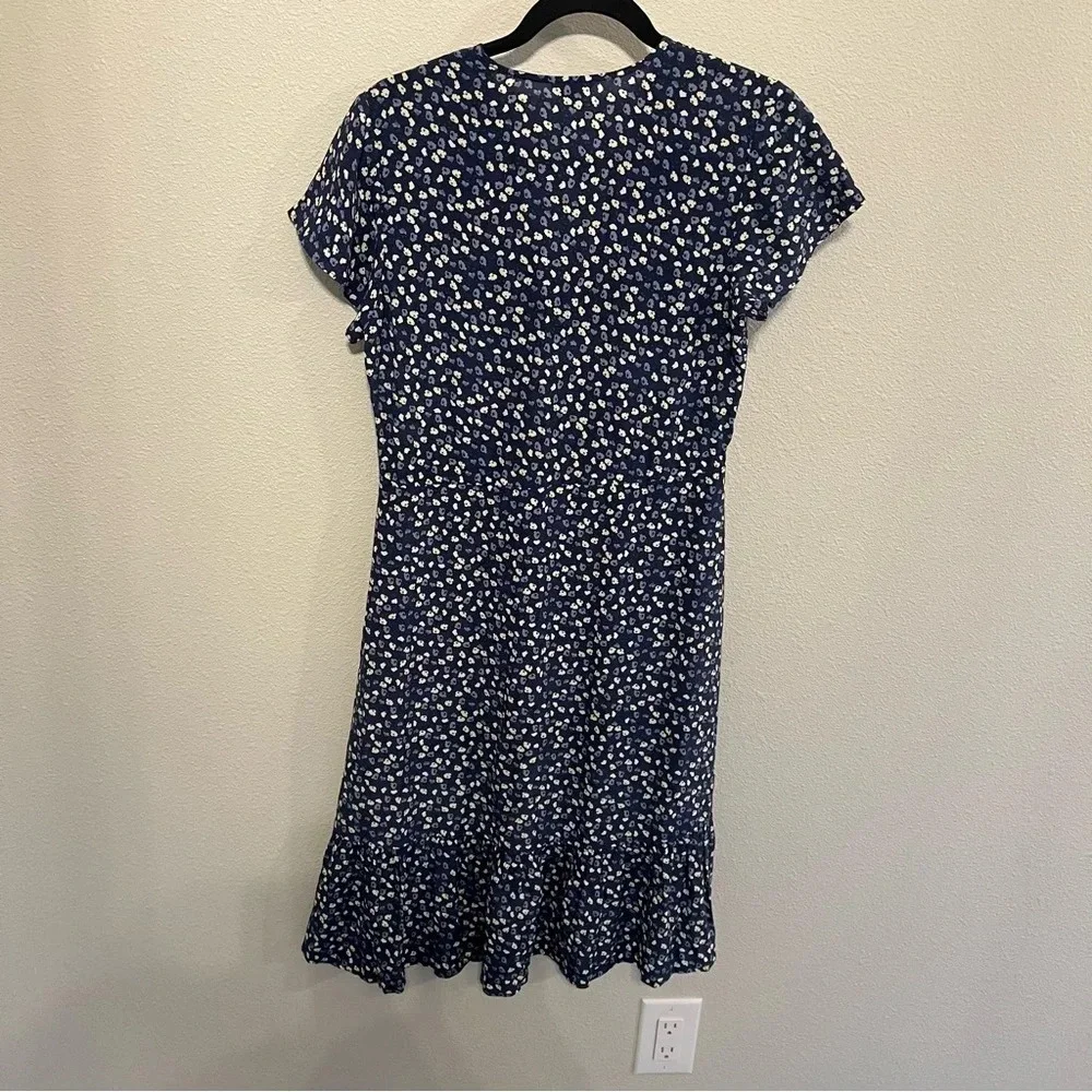 NWOT Rails Kiki Dress Navy Blue Ditsy Floral Print Casual Boho Preppy Women’s XS